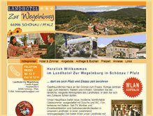 Tablet Screenshot of hotel-wegelnburg.de
